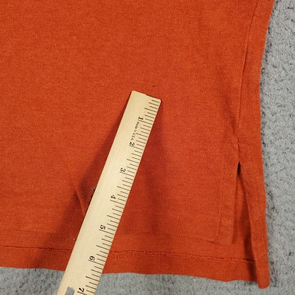Ralph Lauren Polo Shirt Mens Small Orange Pony Golf Casual Short Sleeve *